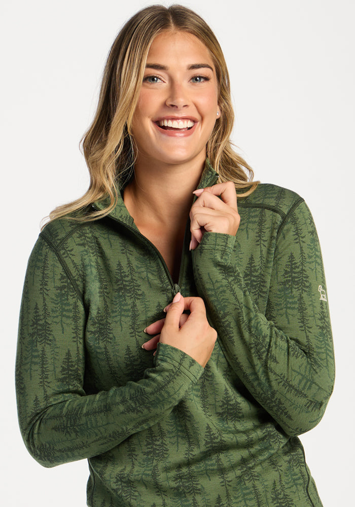 Emi 1/4 Zip - Forest Friends