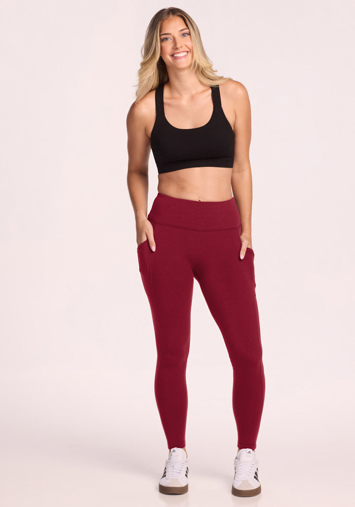 Piper Pocket Leggings - Pinot Noir