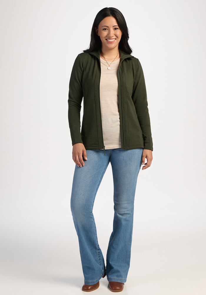 Finley Zip Up Sweatshirt - Duffel Bag