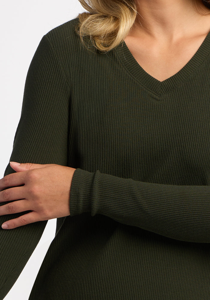 Evie Ribbed Tunic - Duffel Bag