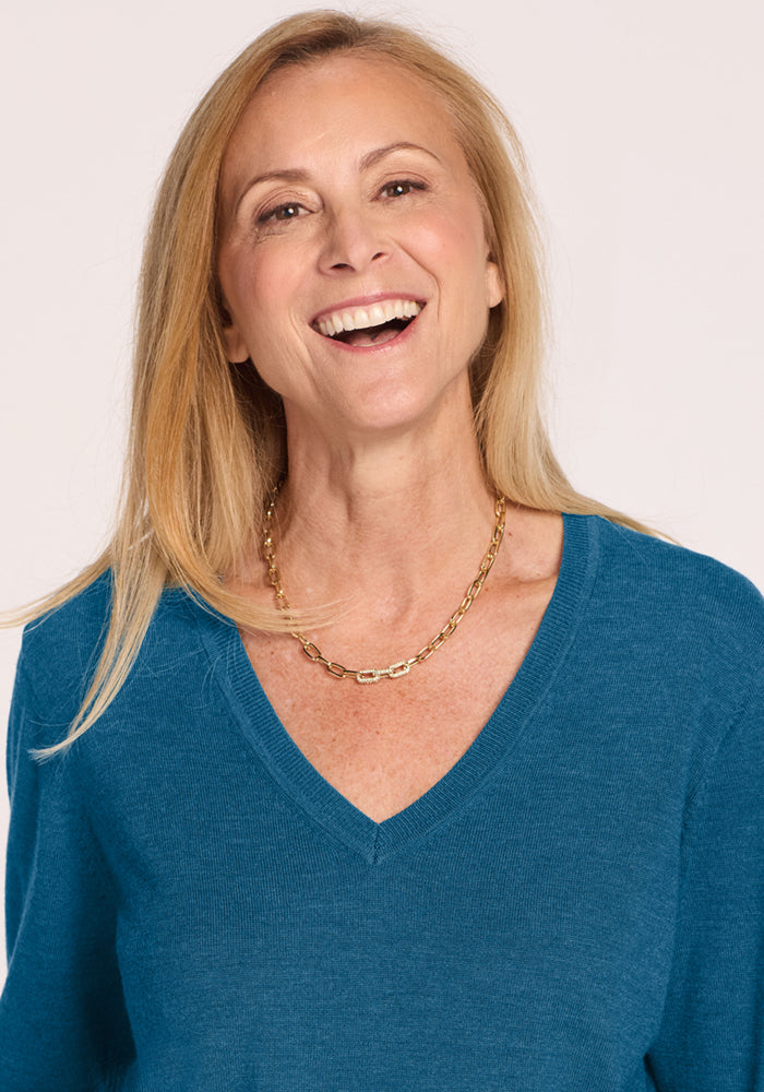 Francesca Sweater - Blue Pine