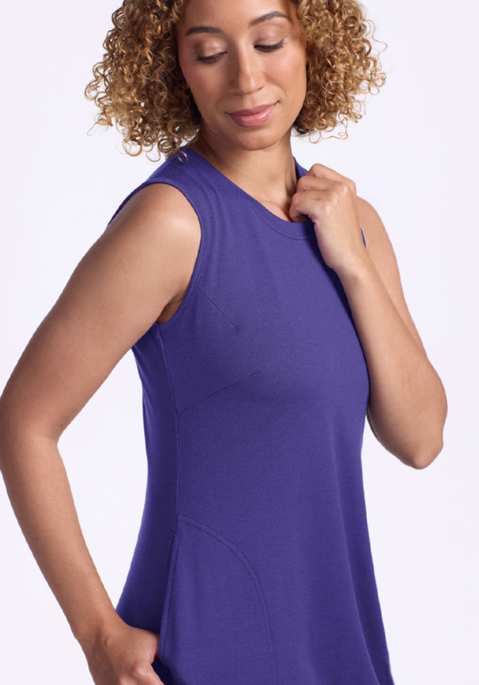 Cassie Dress - Berry Indigo
