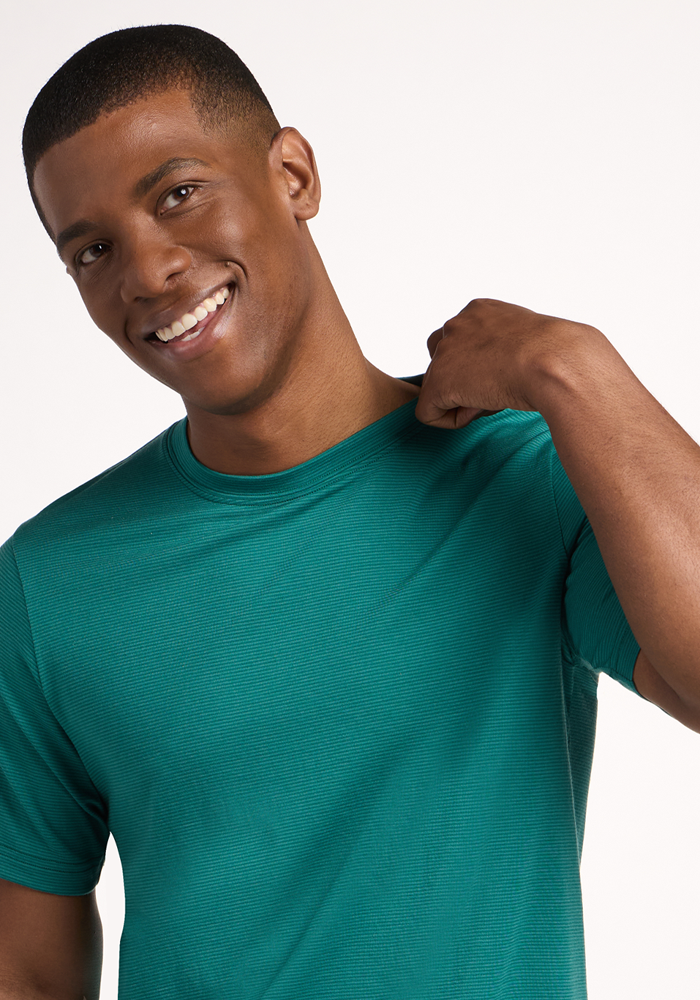Endurance Tee - Woodland Mini Stripe