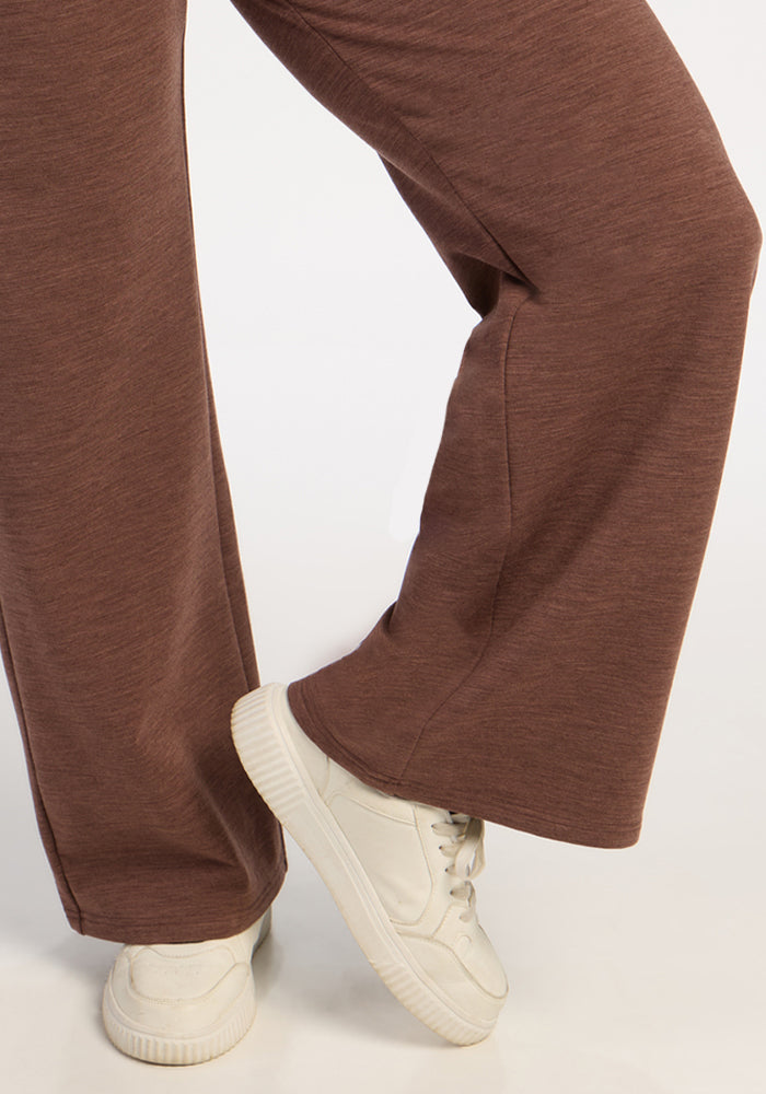 Eloise Petite Pants - Sable Heather