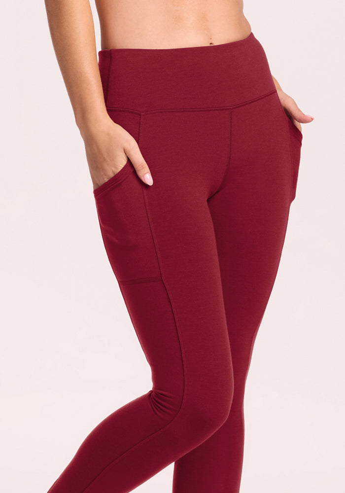 Piper Pocket Leggings - Pinot Noir