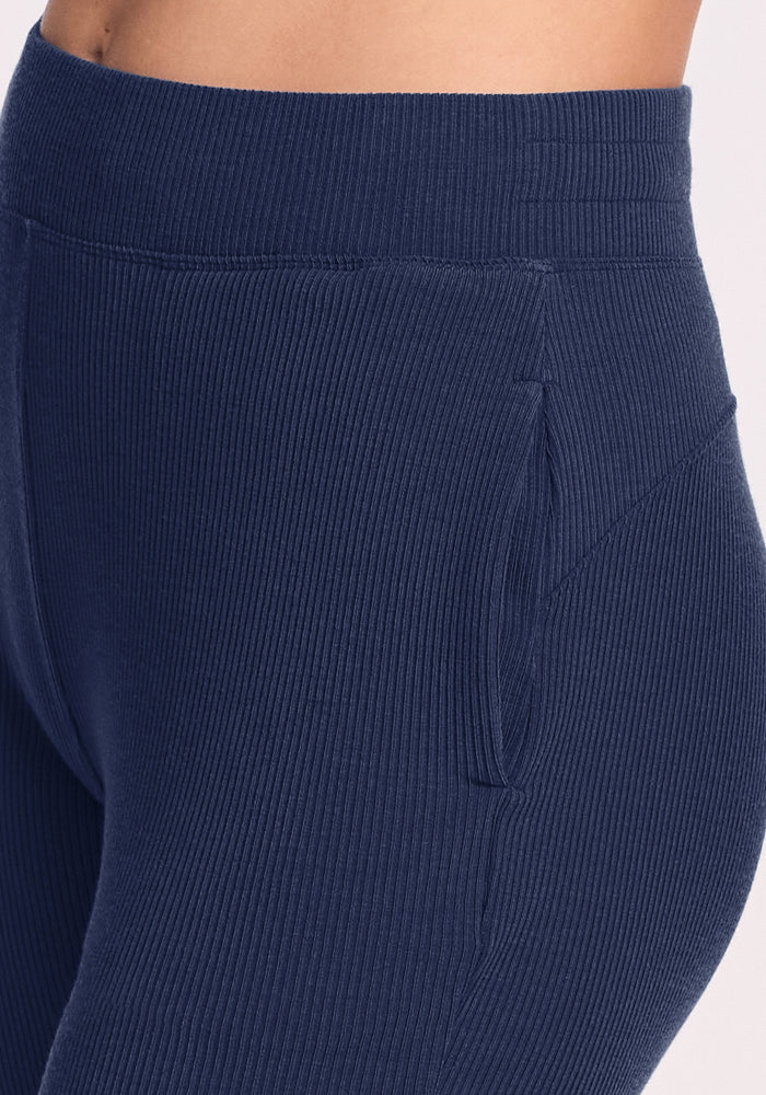 Luca Ribbed Pants - Ocean Cavern