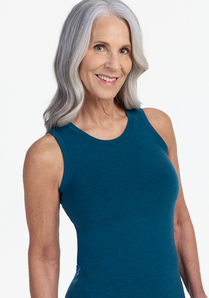Ava Tank Top - Majolica Blue