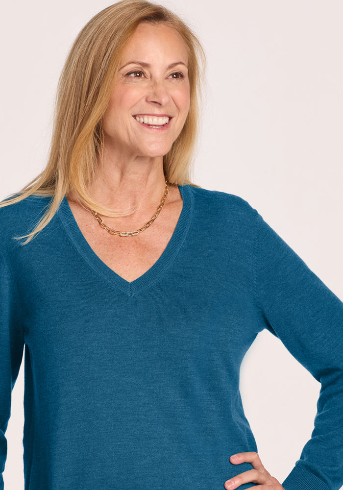 Francesca Sweater - Blue Pine