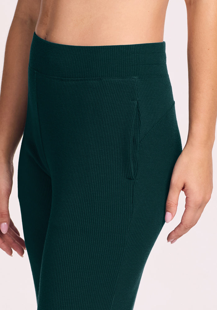 Luca Ribbed Pants - Deep Pine