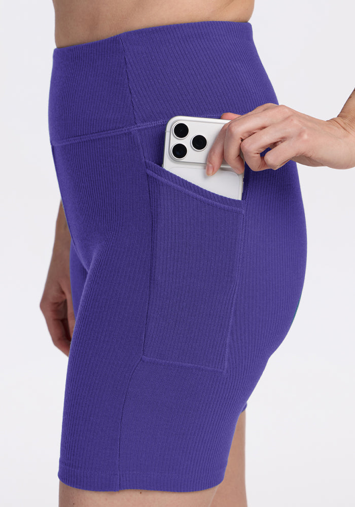 Miley Bike Shorts - Berry Indigo