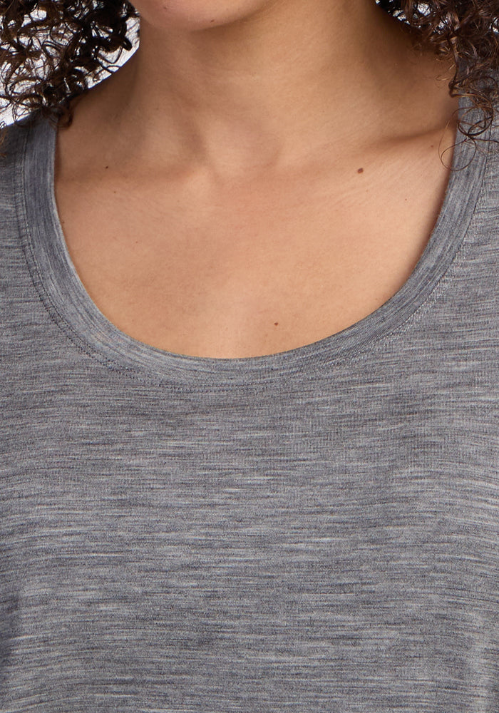 Gabi Tunic Top - Graphite Heather