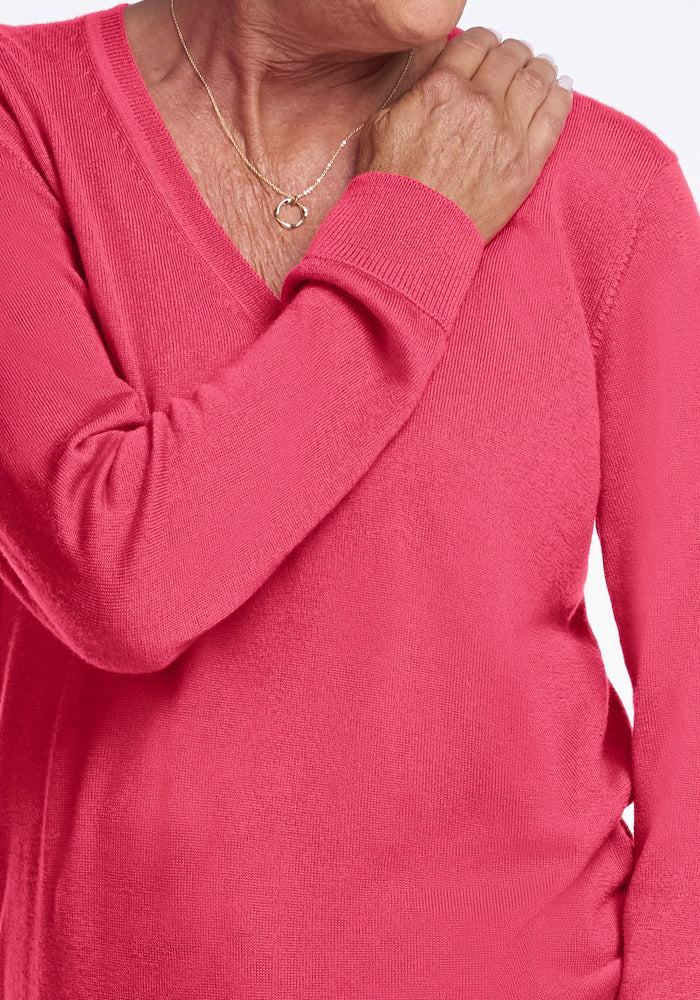 Francesca Sweater - Vivid Rose