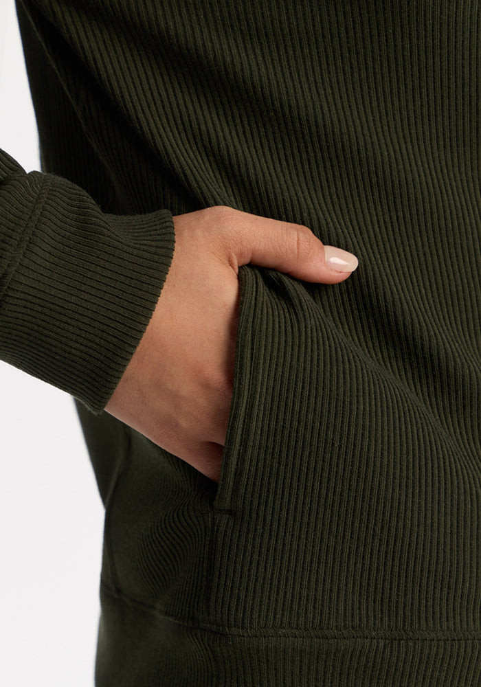 Quinn Ribbed 1/4 Zip - Duffel Bag