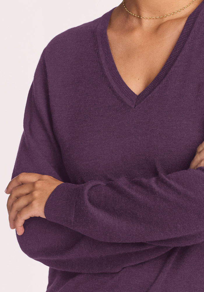 Francesca Sweater - Purple Iris