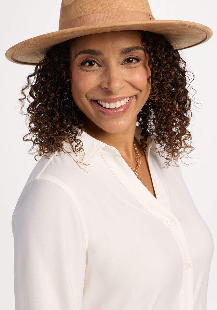 Lorelai Button Up - Eggshell