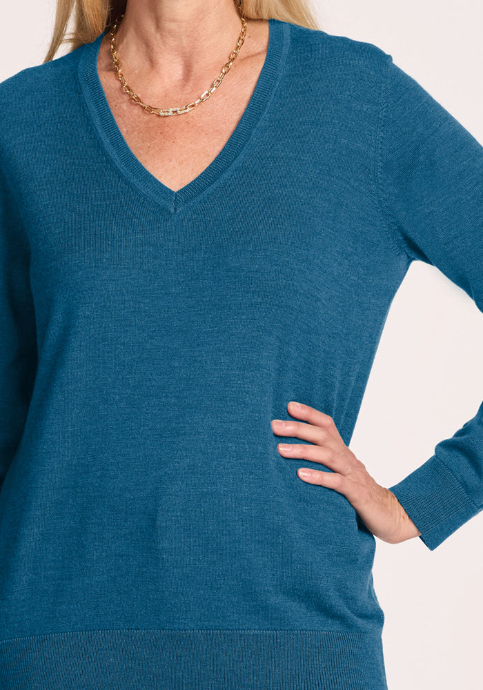 Francesca Sweater - Blue Pine