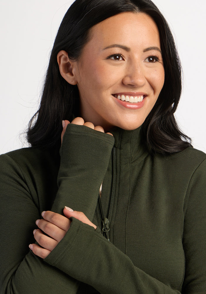 Finley Zip Up Sweatshirt - Duffel Bag