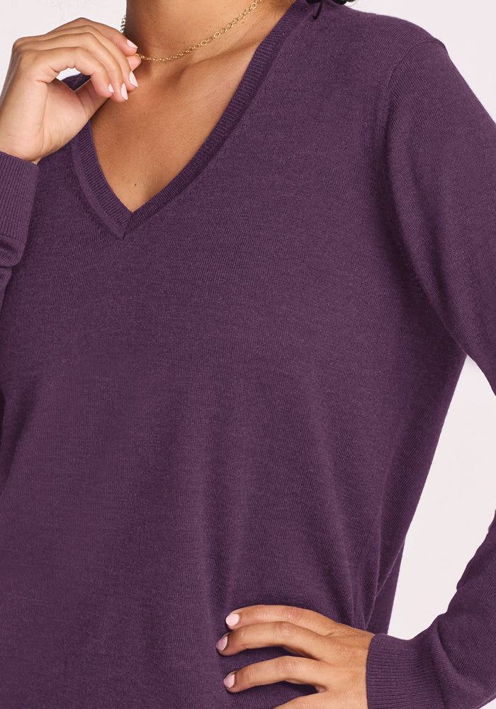 Francesca Sweater - Purple Iris