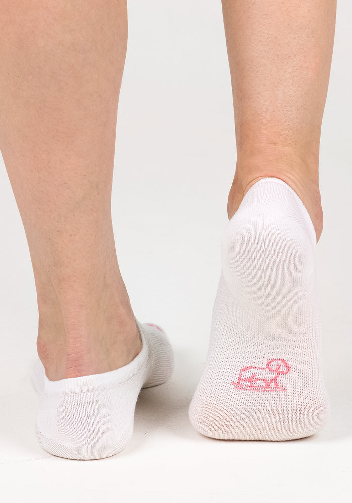 Womens Daisy Ped Socks - White Lightning