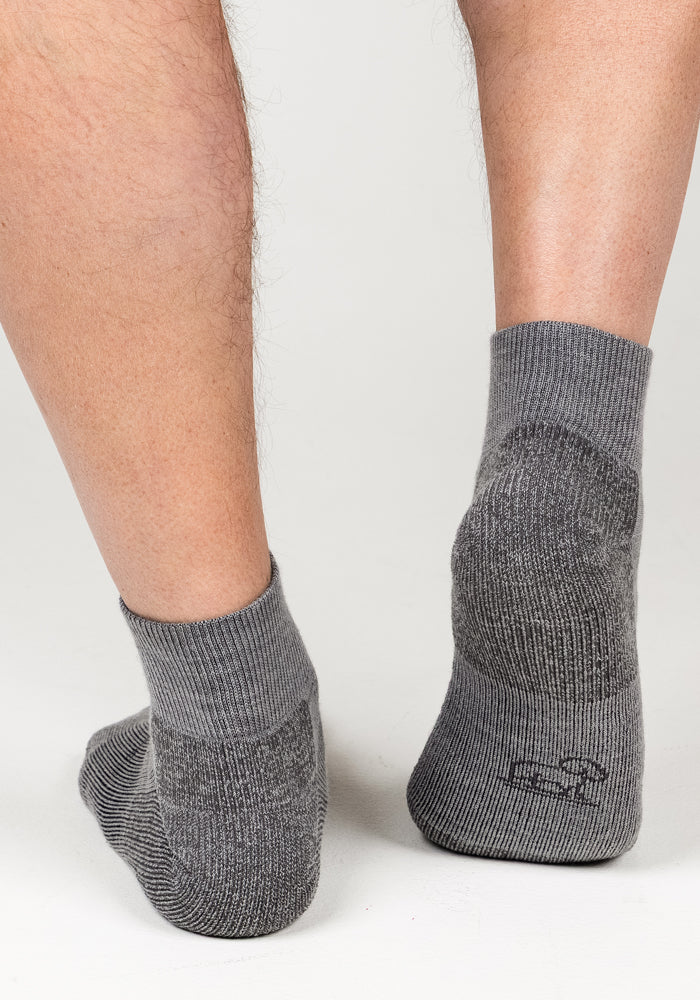 Mens Rambler Ankle Sock  - Pebble