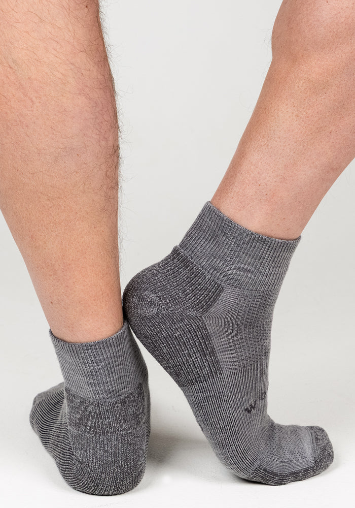 Mens Rambler Ankle Sock  - Pebble