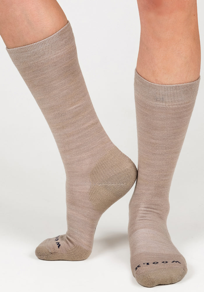 Womens Chandler Mid Calf Sock - Simply Taupe