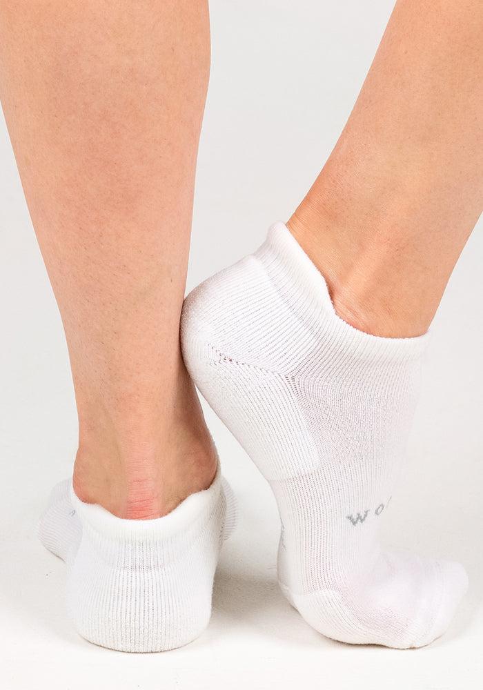Womens Rowan No Show Socks - White Lightning