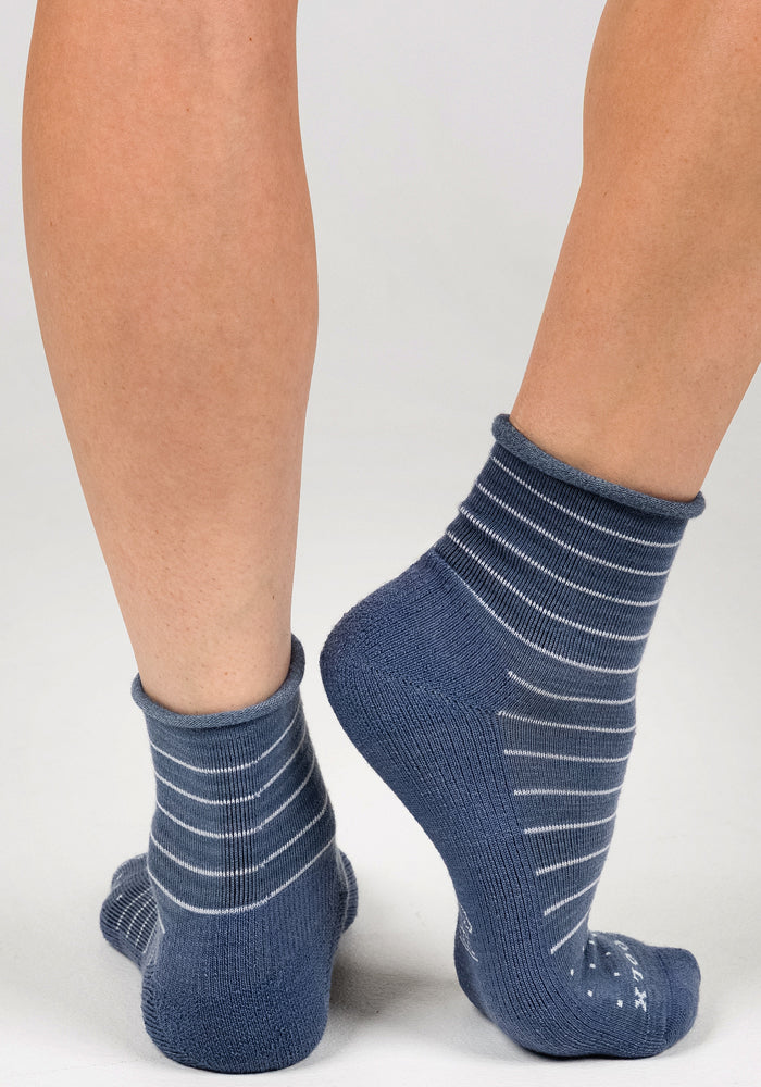 Womens Derby Roll Top Sock - Vintage Indigo