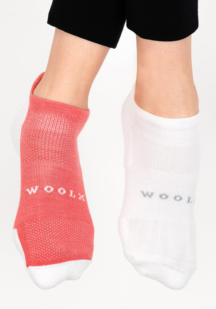 Womens Rowan No Show Socks - White Lightning