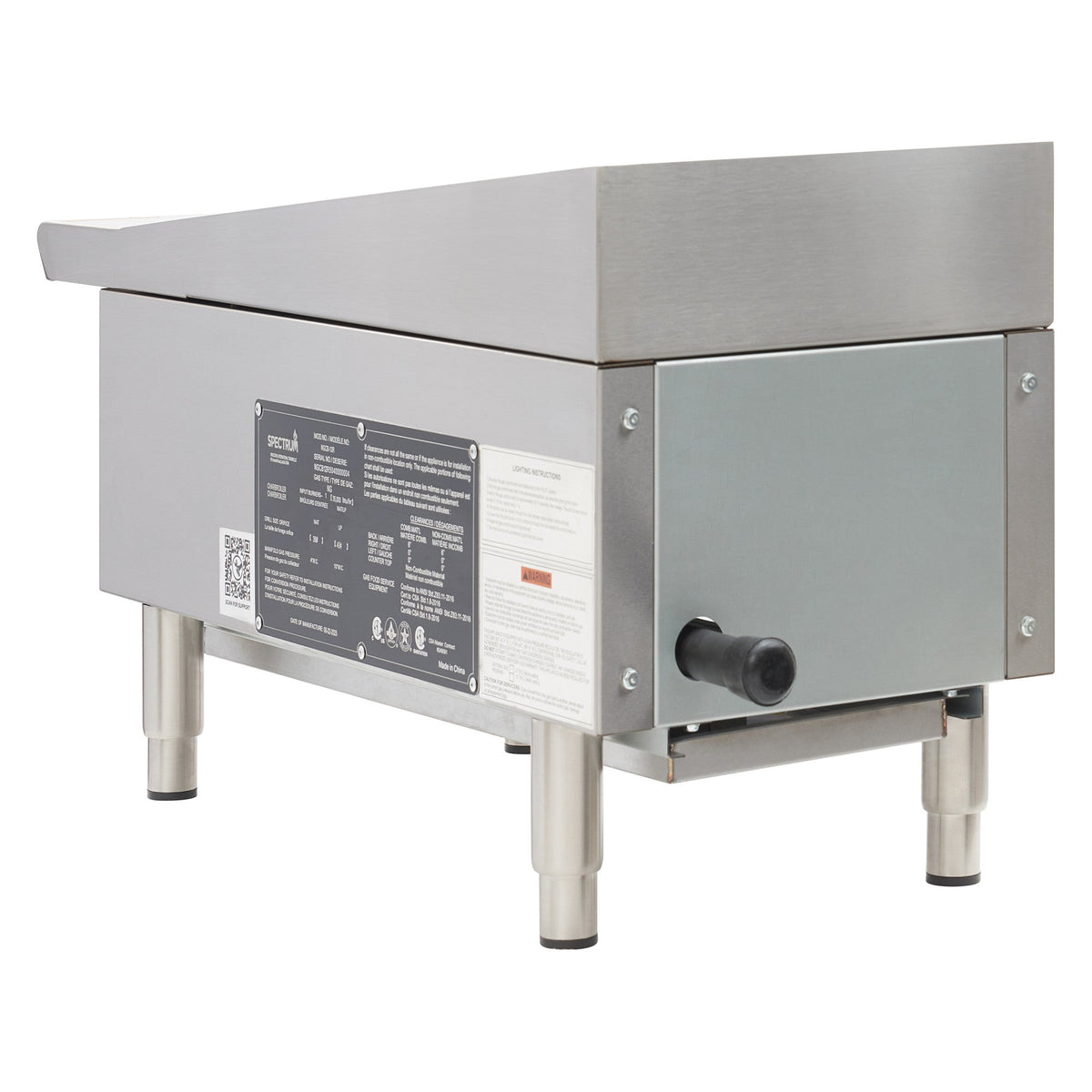 NGCB-12R - Spectrum Gas Charbroiler, 12" Wide, Natural / LP