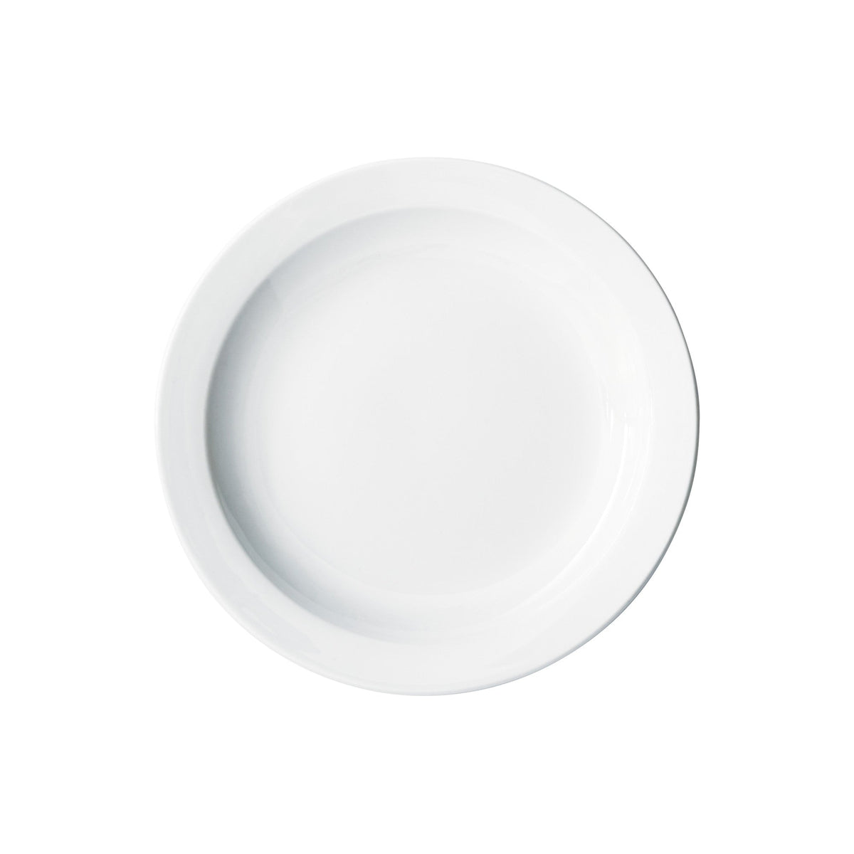 BPR-725NR - Porcelain Narrow Rim Plate Porcelain - White (36 Pieces/Case)