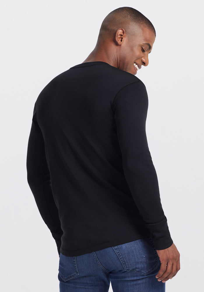 Glacier Long Sleeve Crew - Black
