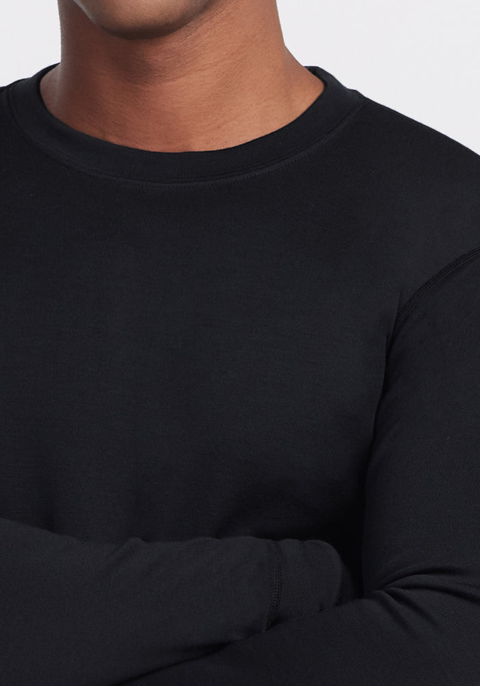 Glacier Long Sleeve Crew - Black