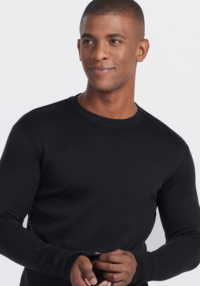 Glacier Long Sleeve Crew - Black