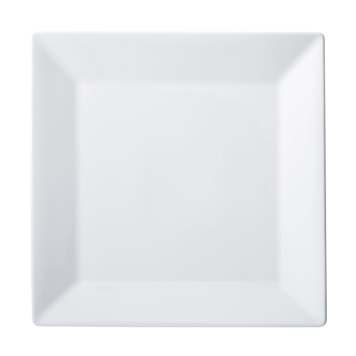 RPS-1125 - Royalsquare Porcelain Square Plate, 11-1/4"L x 11-1/4"W x 1/2"H - White (12 Pieces/Case)