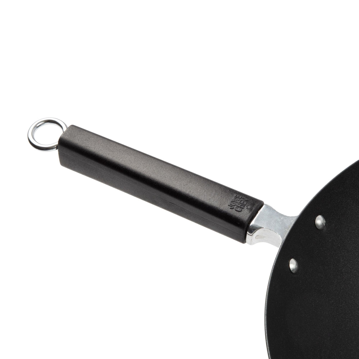 J22-0040 - Joyce Chen Nonstick Carbon Steel Flat Bottom Wok with Phenolic Handles, 14"