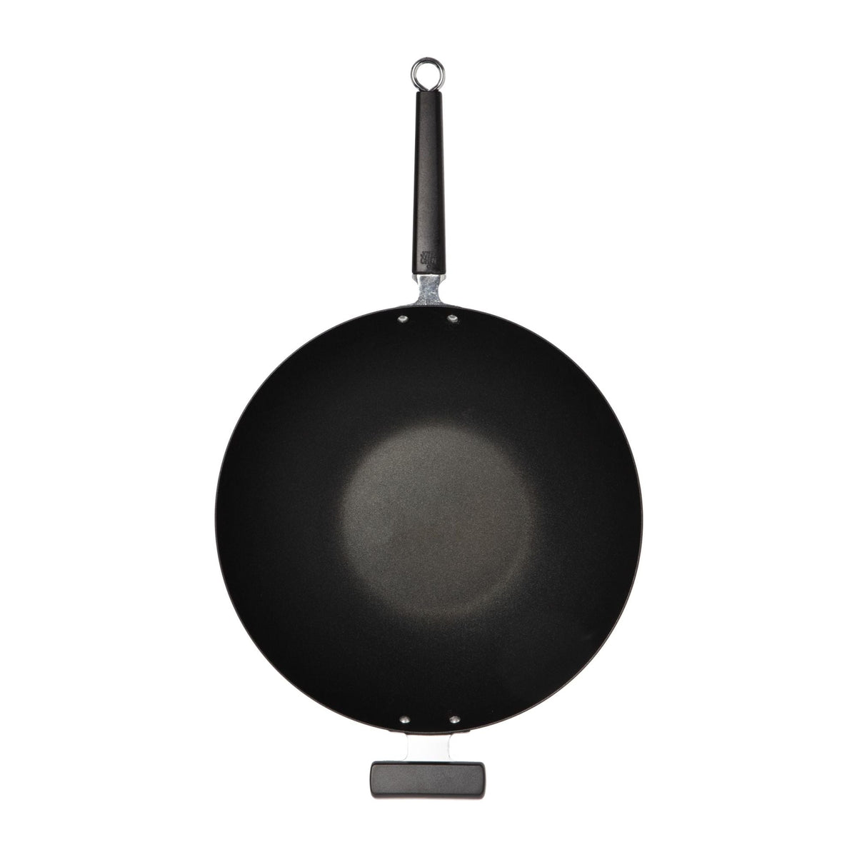 J22-0040 - Joyce Chen Nonstick Carbon Steel Flat Bottom Wok with Phenolic Handles, 14"