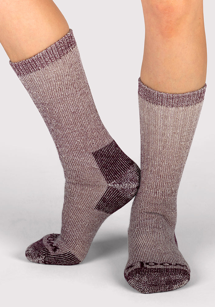 Womens Extreme Crew Socks - Windsor Wine