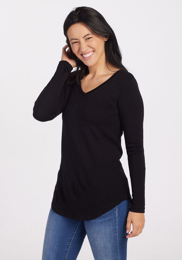 Eva Petite Tunic - Black