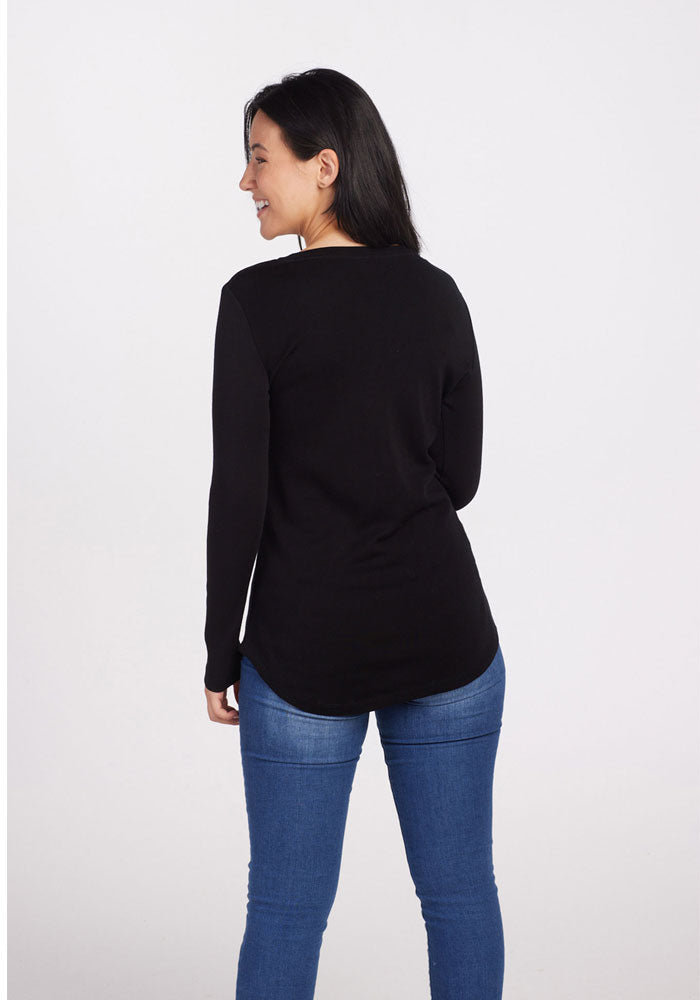 Eva Petite Tunic - Black