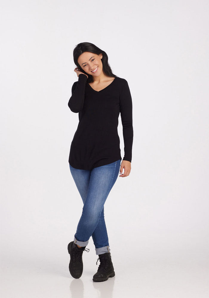 Eva Petite Tunic - Black