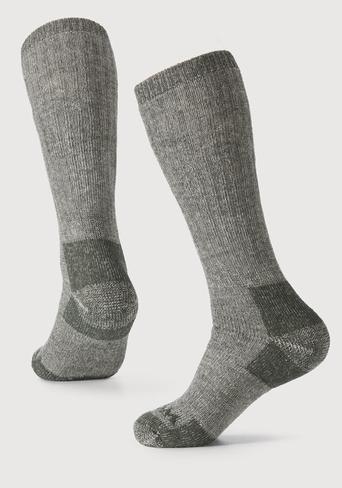 Mens Extreme Over The Calf Socks - Forest Dark Moss