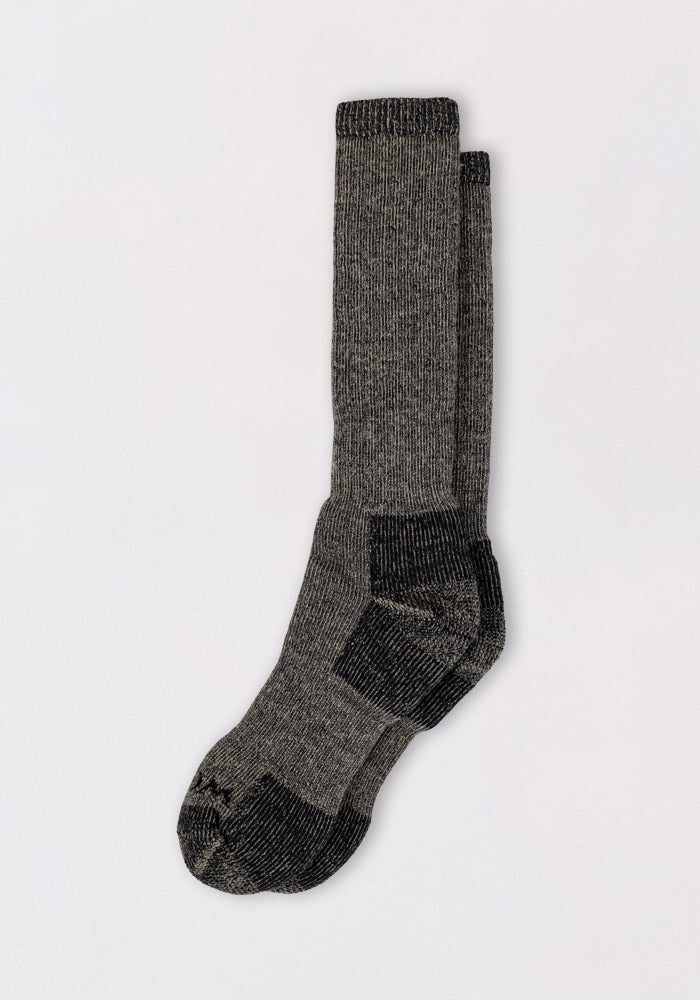 Womens Extreme Over The Calf Socks - Charcoal Heather