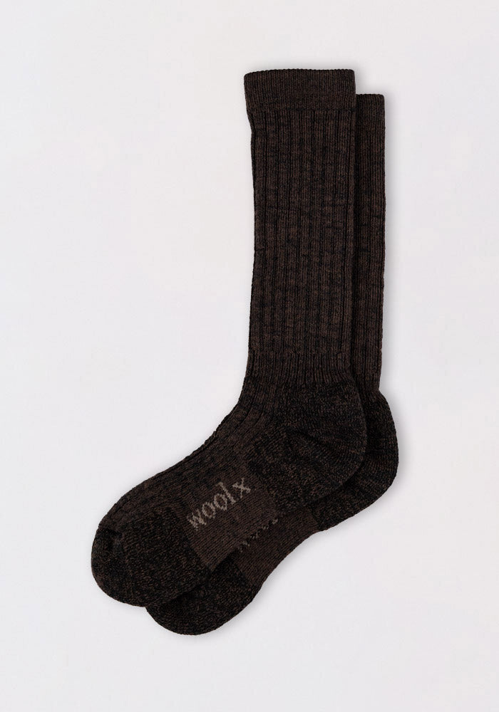 Womens Joey Mid Calf Socks - Dark Espresso