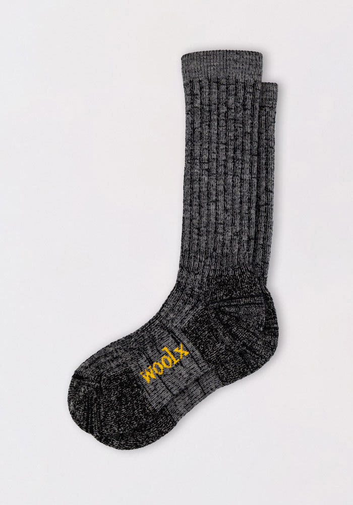 Mens Joey Mid Calf Socks - Dark Navy Marled