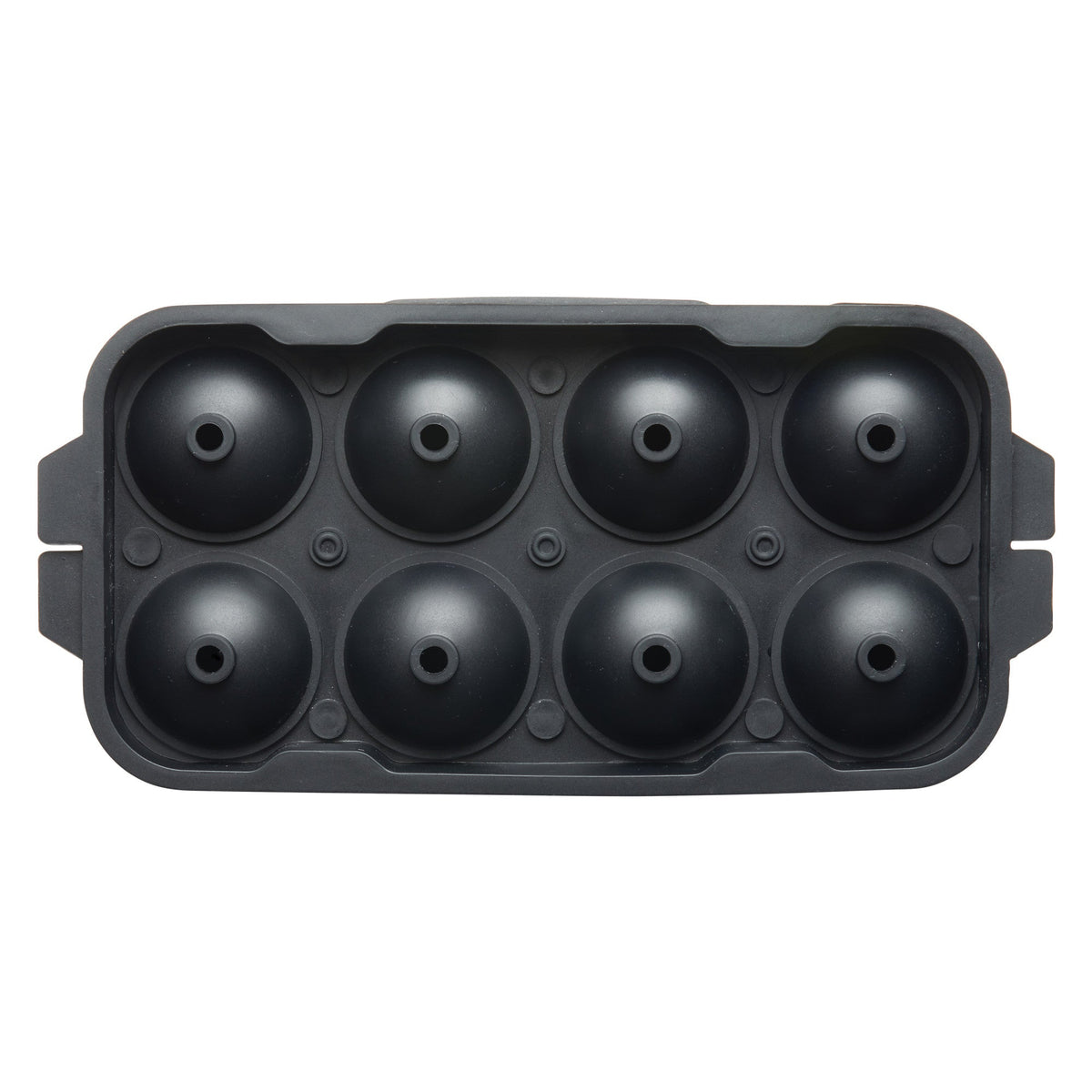 ICCP-8K - Bar Maid Silicone Ice Tray, 8 Compartments - Black