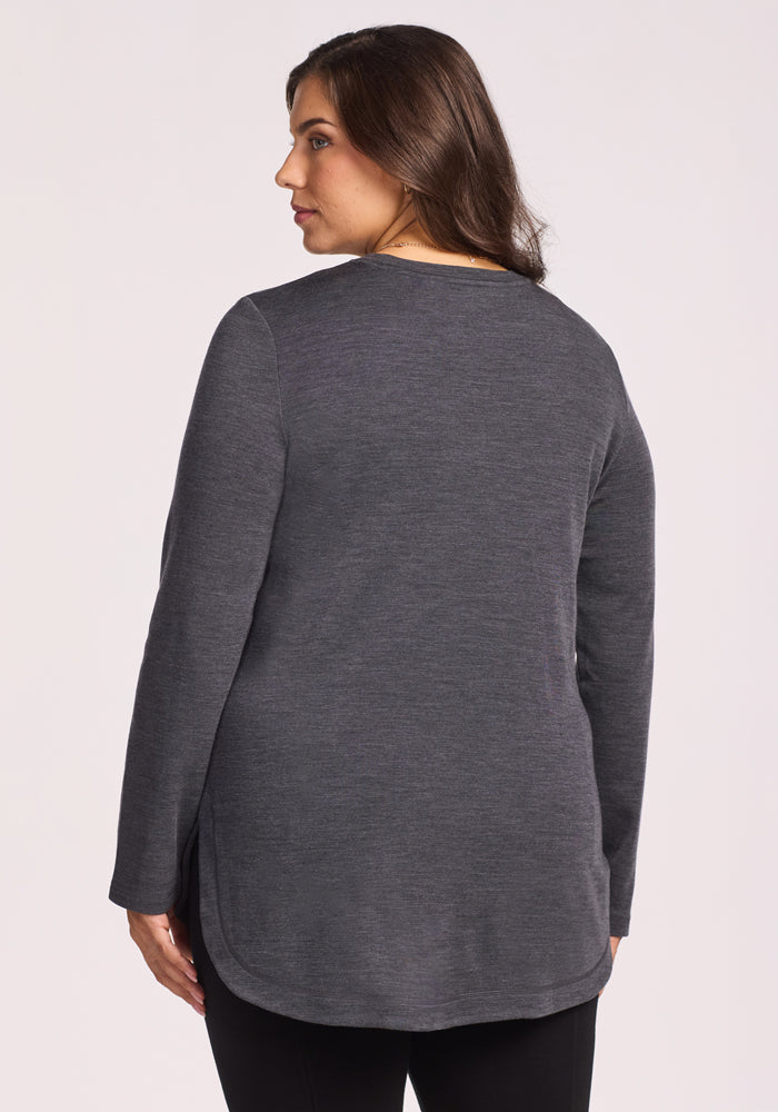 Blair Tunic - Cinder Melange