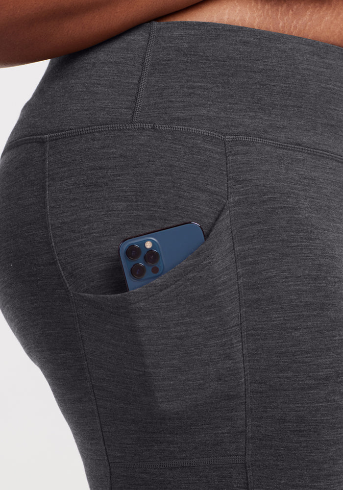 Piper Pocket Leggings - Cinder Melange