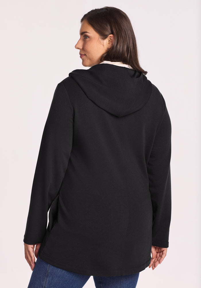 Edna Hooded Cardigan - Black