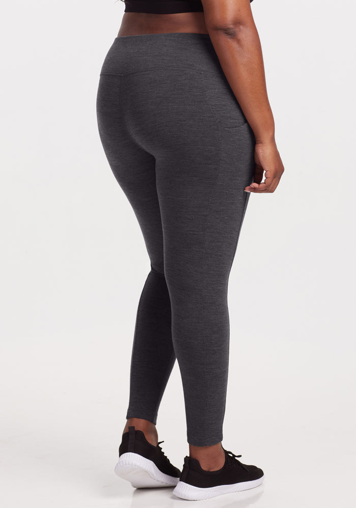 Piper Pocket Leggings - Cinder Melange